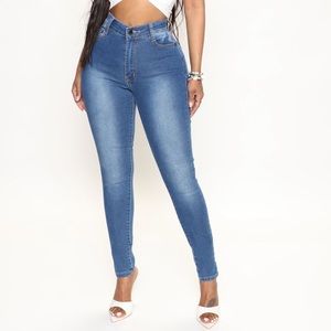 Fashion Nova Isabella High Waist Jeans Skinny 9 New!